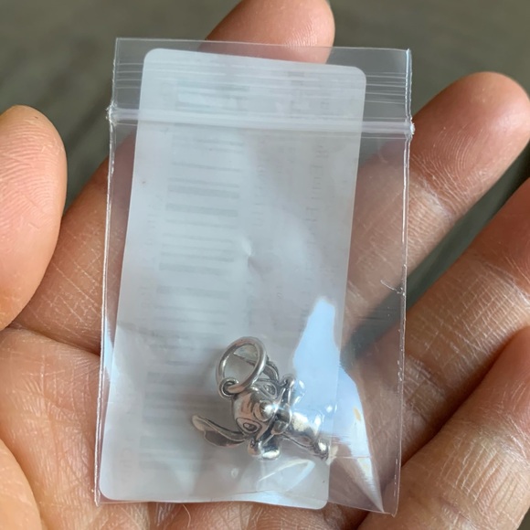NWOT Stitch Pendant Dangle Charm Sterling Silver 925 - Picture 2 of 10